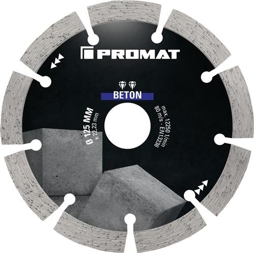 Diamanttrennscheibe UNIVERSAL BETON Ø 125 mm Bohrung 22,23 mm